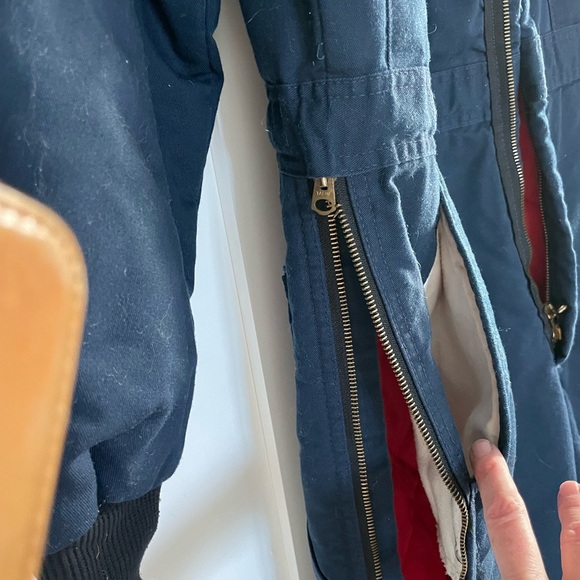 WearGuard Red and Navy insulated coveralls Large - Picture 10 of 14